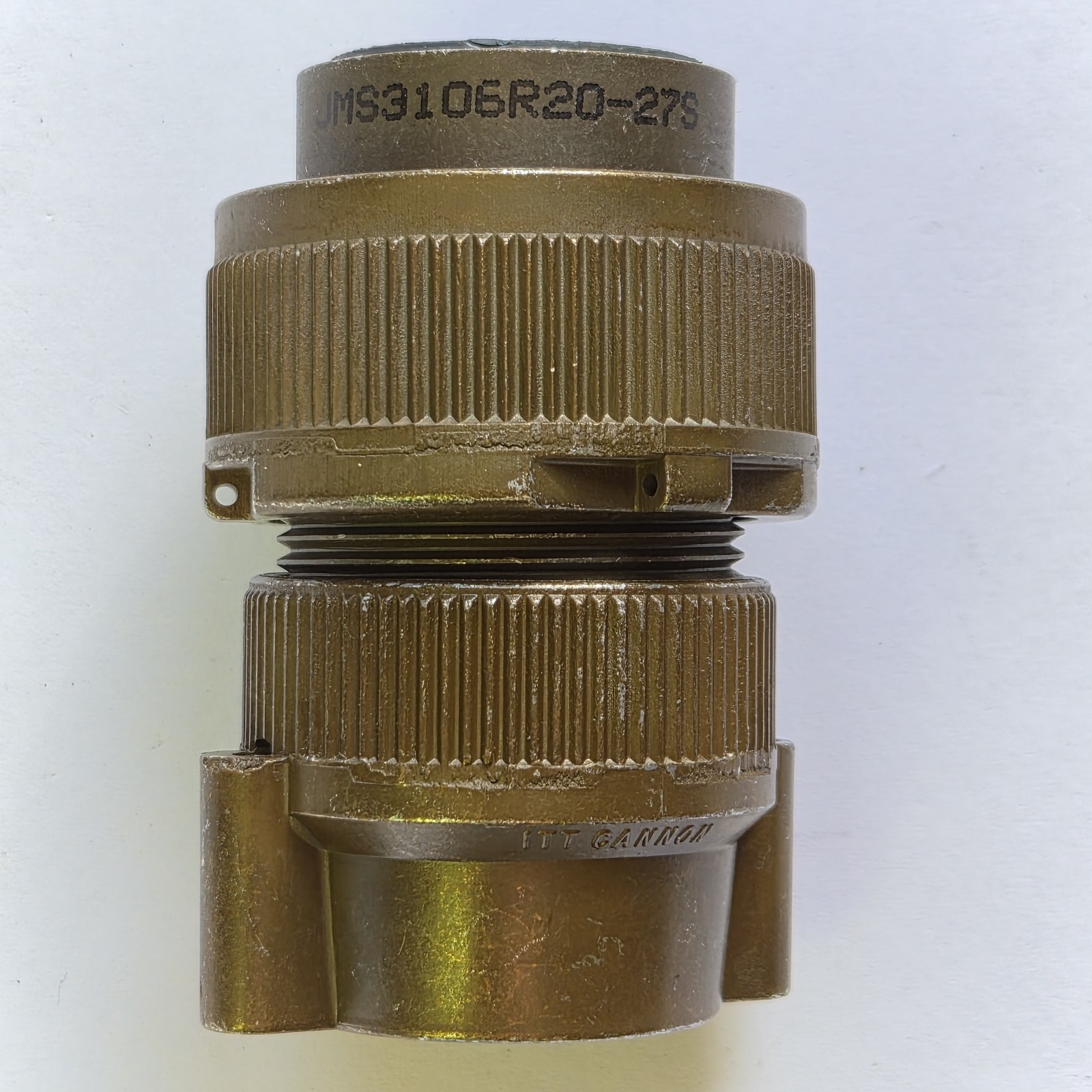 ITT Cannon 14-Pin Connector PN MS3106R20-27S, NSN 5935-00-846-2329, NOS