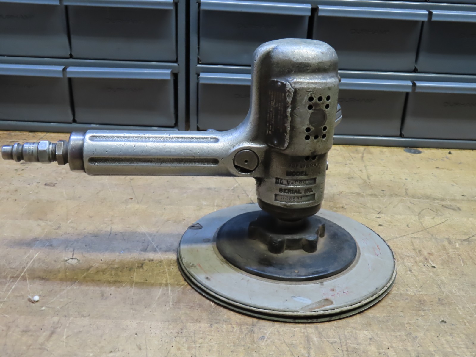 Cleco 15V C60B 6000 RPM vertical grinder buffer sander polisher Work/runs Great!