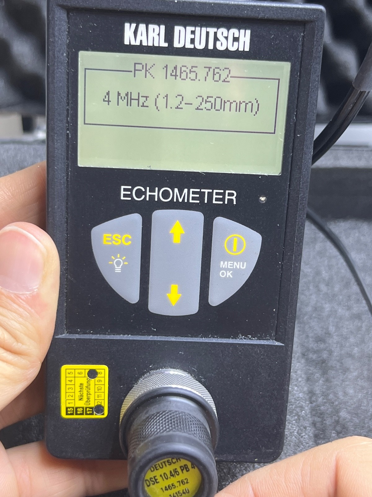 Karl Deutsch 1076.001 Wall Thickness Gauge ECHOMETER 1076 Basic