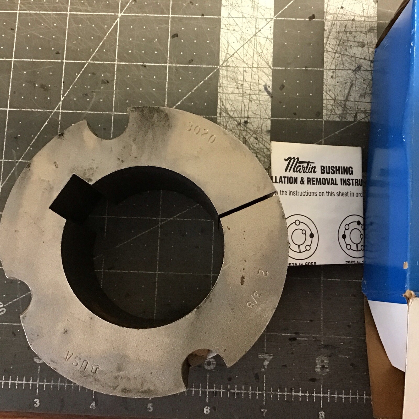 MARTIN TAPER BUSHING 3020 2 3/8″ NEW (LZ21W)