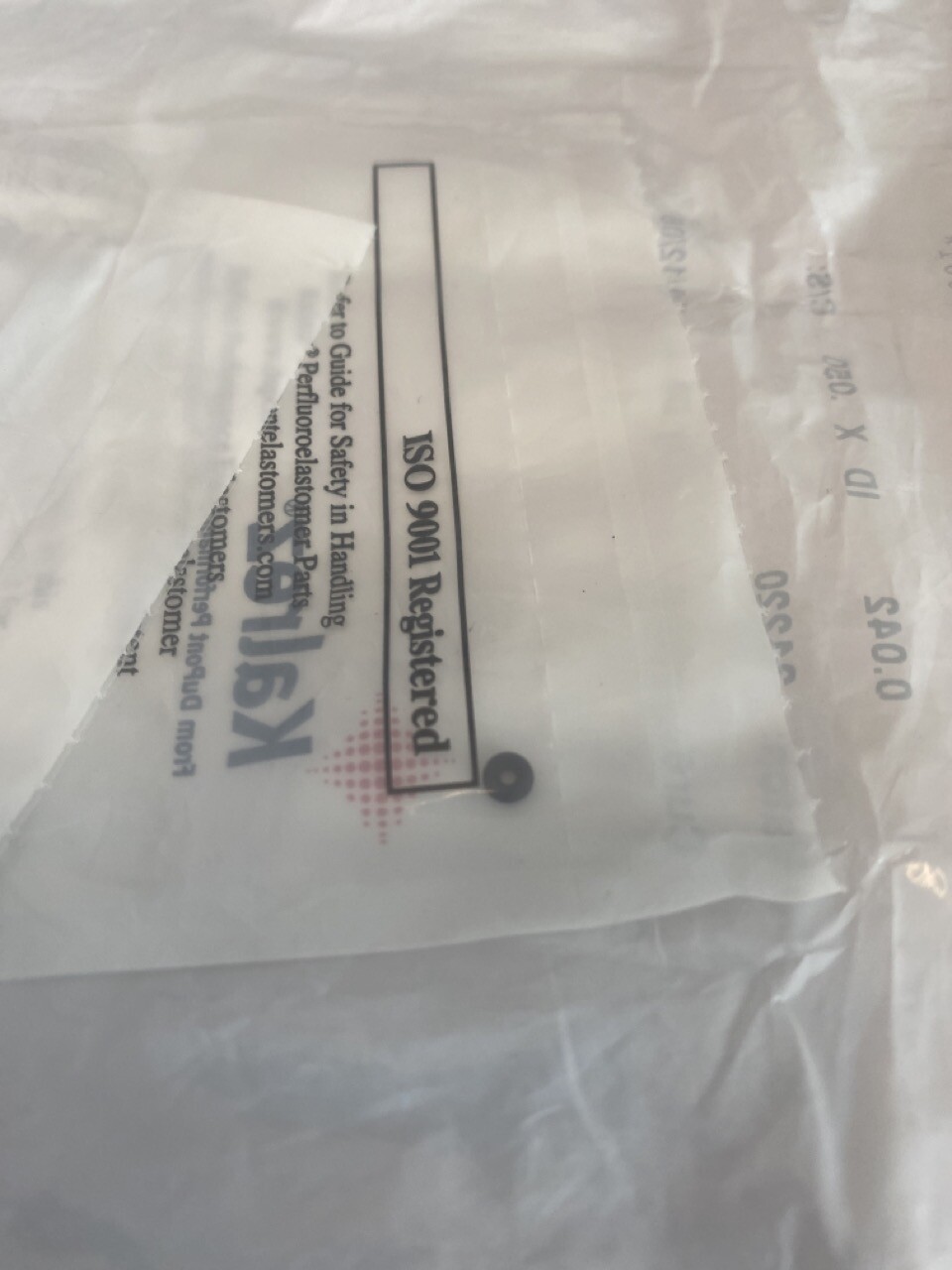 Kalrez O-Ring K# 002 Compound 4079 PN: AS-568A 734-098356-001