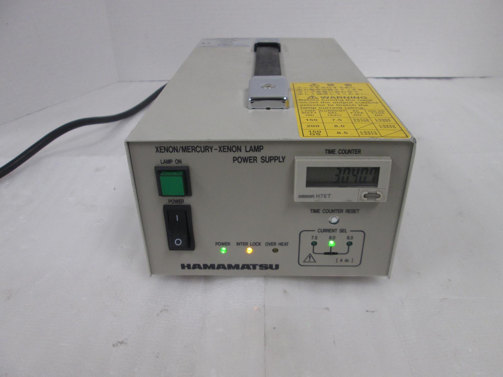 HAMAMATSU PHOTONICS C8849 REGULATED CURRENT POWER SUPPLY FOR MODEL XE HG-LE LAMP