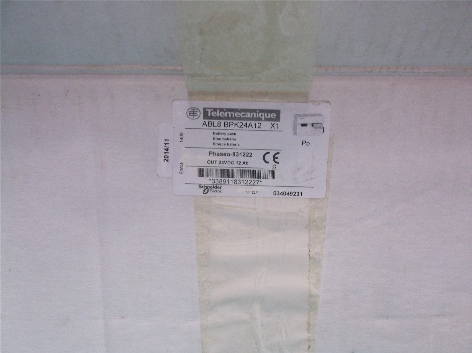 Schneider ABL8BPK24A12 DIN Rail Power Supply Phaseo Battery Module 24VDC 12Ah
