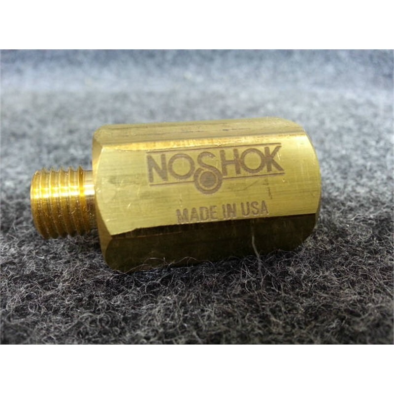 NOSHOK 1335 7/16-20″ X 7/16-20″ SAE Piston Type Brass Snubber Pressure Rating 5k
