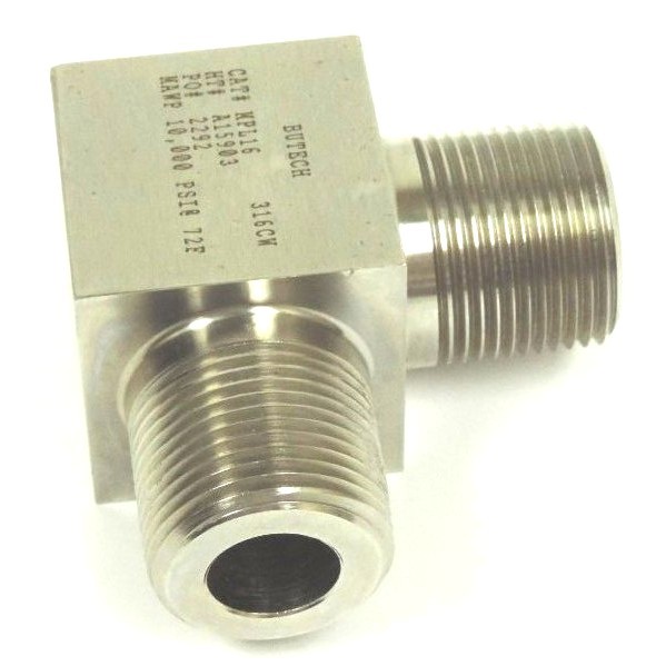 NEW BUTECH CAT # MPL16 316CW HT# A15903 PO# 2292 MAWP 10,000 PSI@72F MALE ELBOW