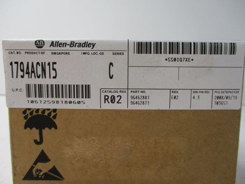 ALLEN BRADLEY 1794-ACN15 SER C FW 4.3 DATE: 2008 NSFS