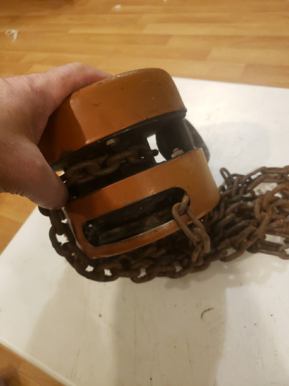 HS Type 1 Ton X2.5 M Chain Block Hoist. USED