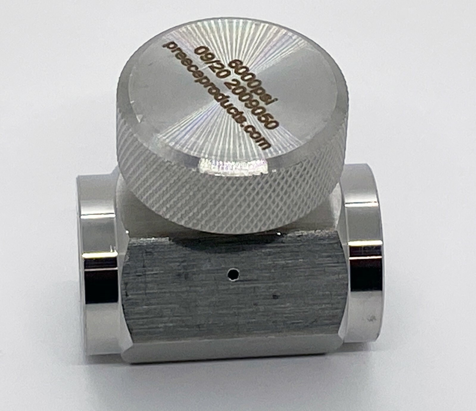 High Pressure Stainless Steel Inline Bleed Valve 1/4 F NPT 6000PSI