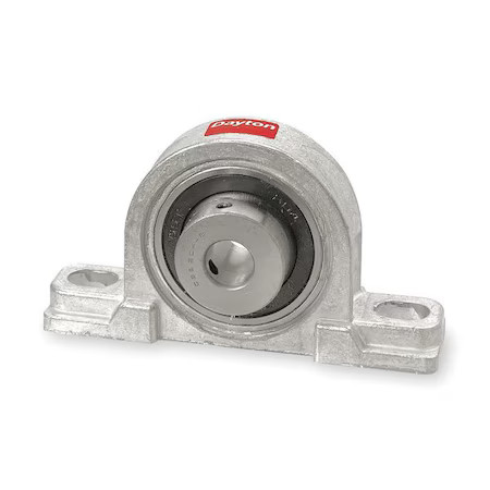 Dayton 4X725 Pillow Block Bearing, Zinc Die Cast Housing Material, Set Screw,
