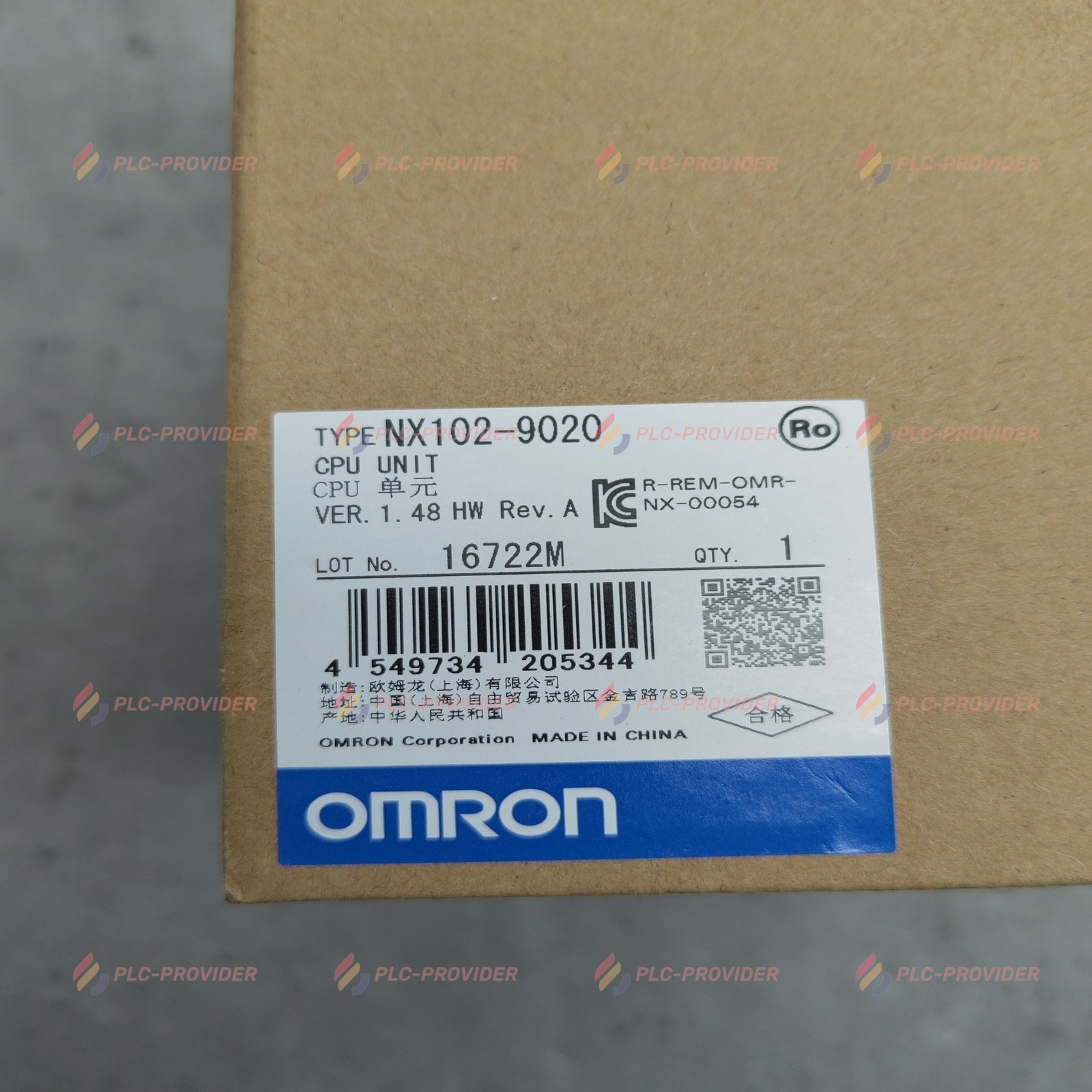 1PC New NX102-9020 Omron Fast Shipping