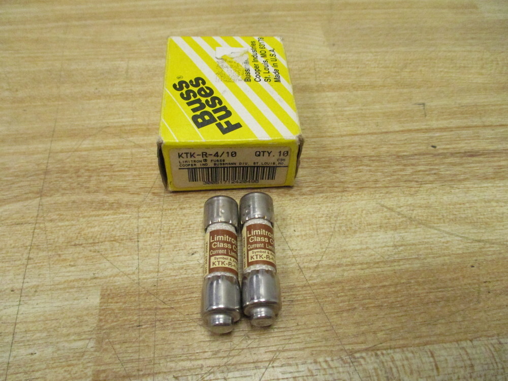 Bussmann KTK-R-4/10 Limitron Fuse KTKR410 Tested (Pack of 2)