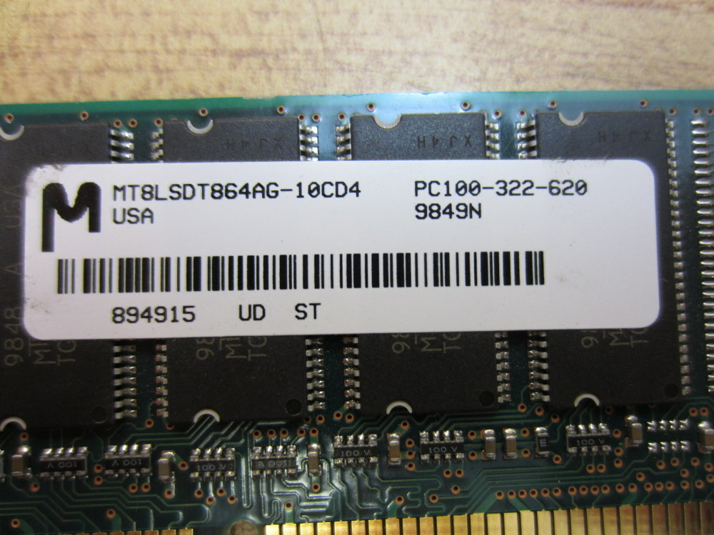 Micron PC100-322-620 Memory Board PC100322620