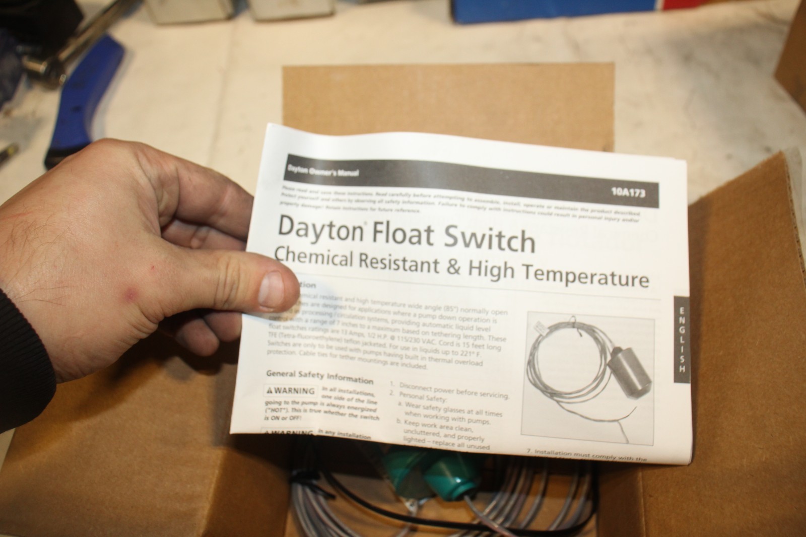 Dayton Float Switch 10A173