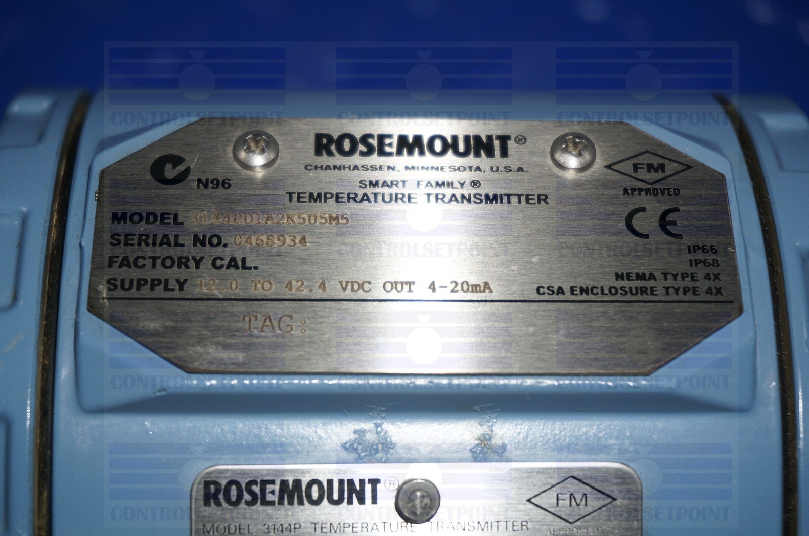 EMERSON ROSEMOUNT 3144PD1A2K505M5 TEMP TRANS 3144 PD1 ID68934