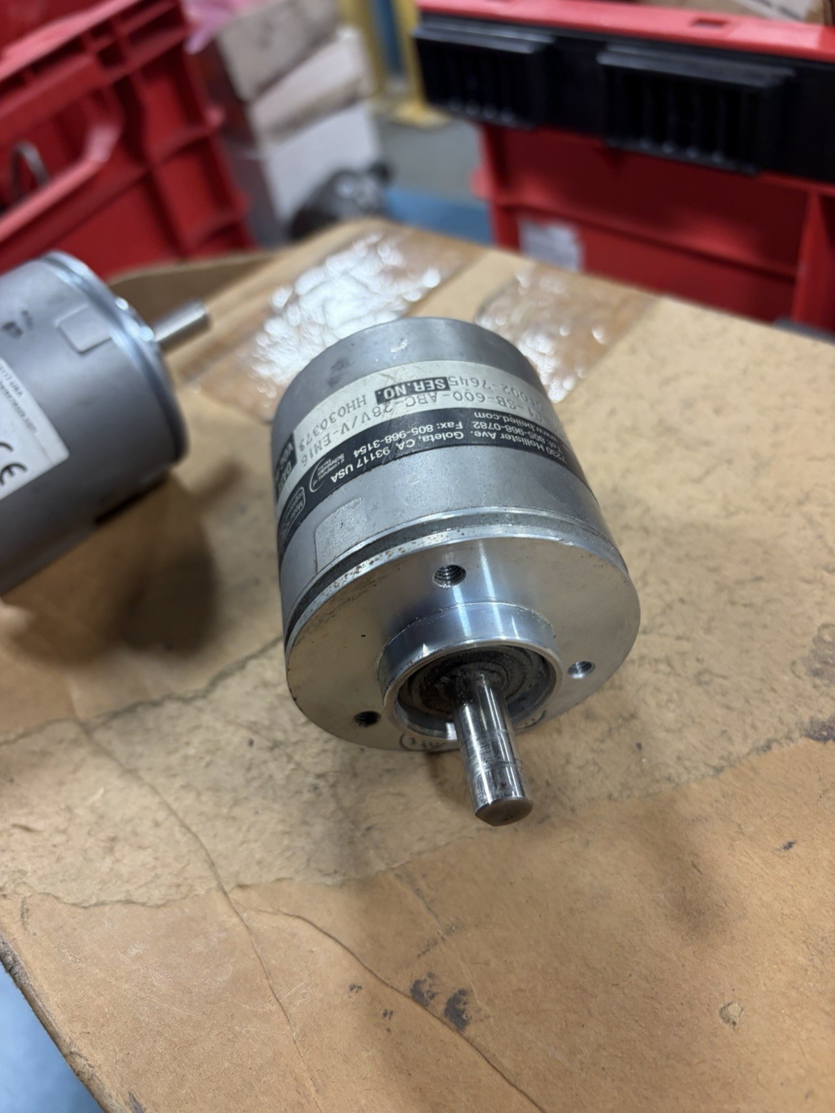 BEI SENSORS H25E-F1-SB-600-ABC-28V/V-EM16 ENCODER USED