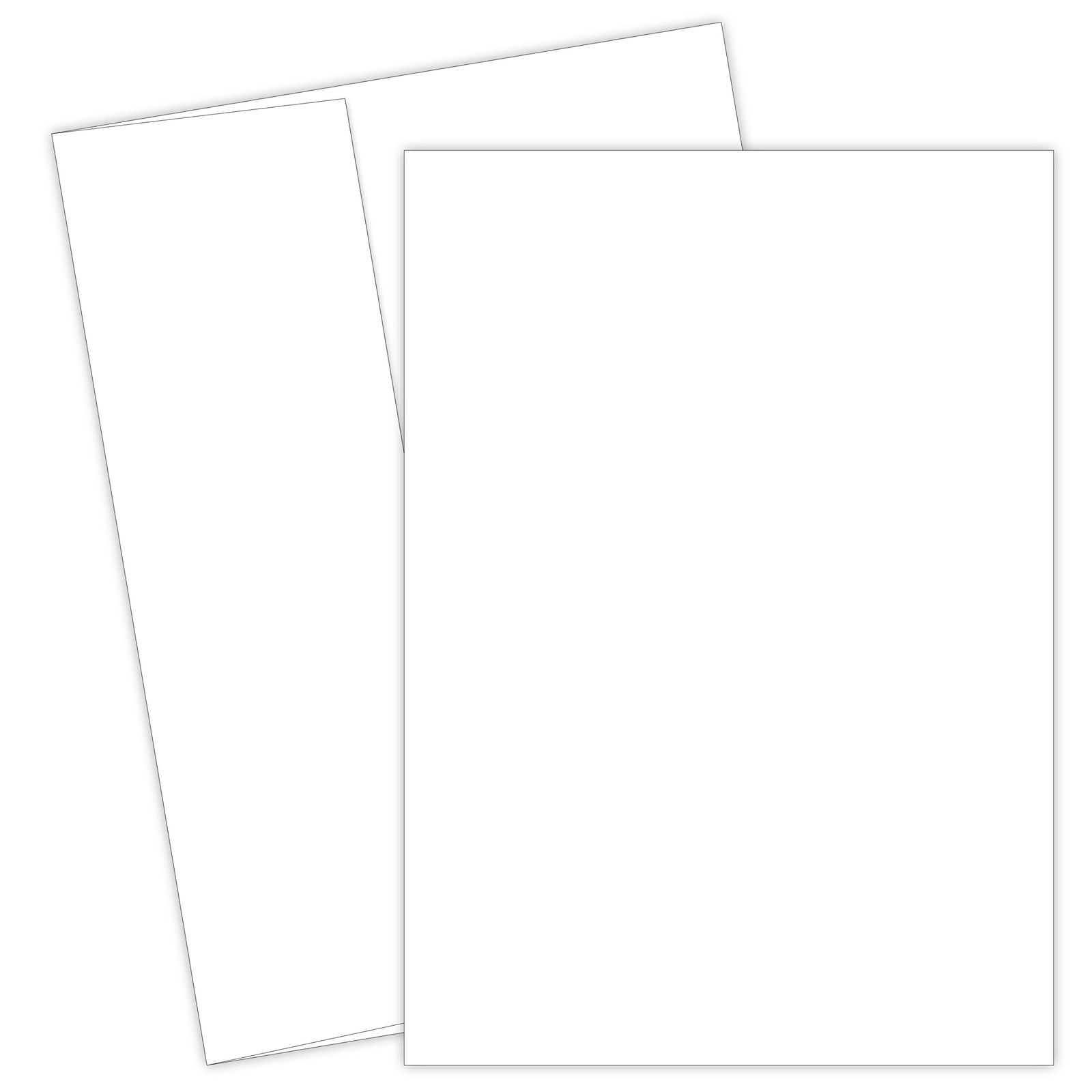 Great Papers 5.5″W x 7.75″H Plain Borders Invitations, White, 100/Pack