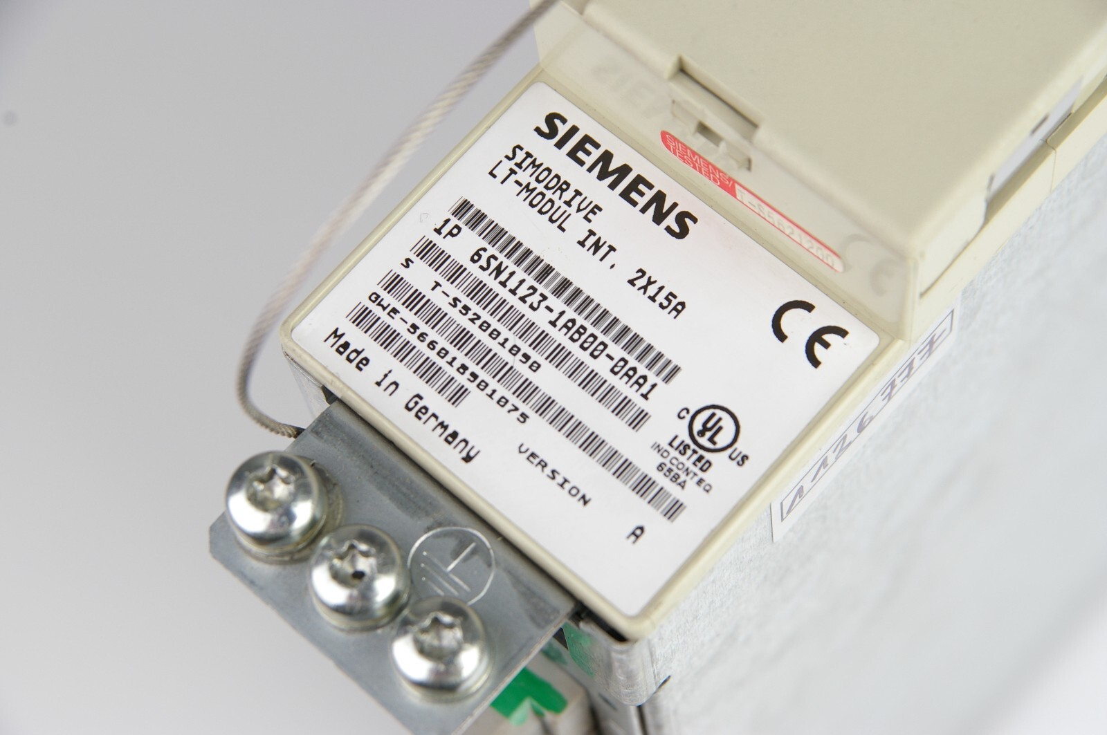 Siemens 6SN1123-1AB00-0AA1 Version A SIMODRIVE LT-Modul
