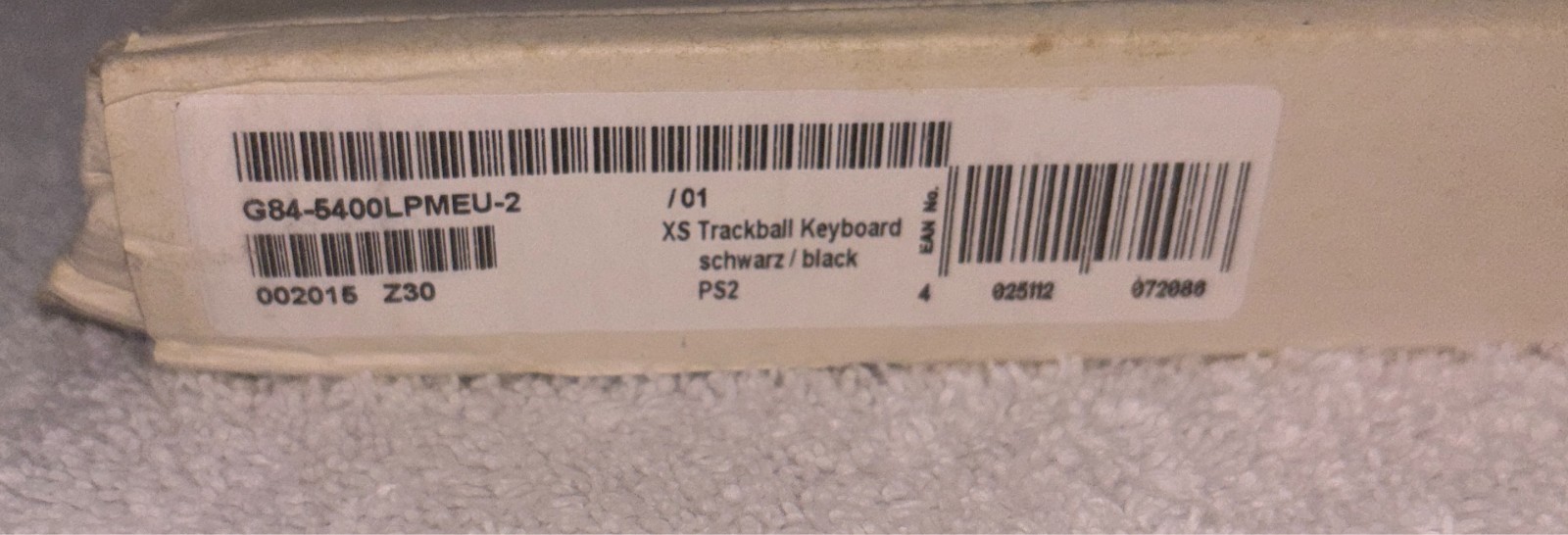 CHERRY G84-5529LPMEU-2 XS TOUCHPAD KEYBOARD PS/2 NEW G84-5500