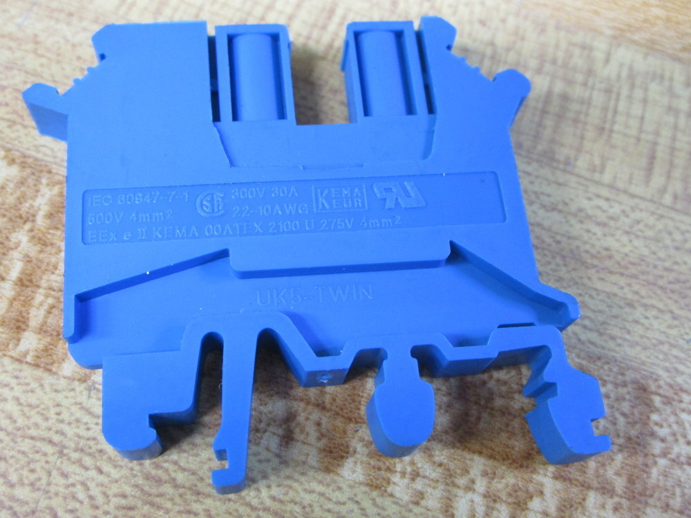 Phoenix Contact UK5-TWIN BU Terminal Block 1923047 (Pack of 2)