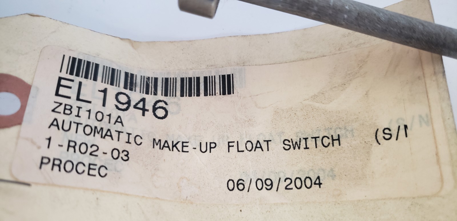 EL1946 (ZBI101A) SPHERICAL 6″ DIA. AUTOMATIC FLOAT SWITCH, NNB
