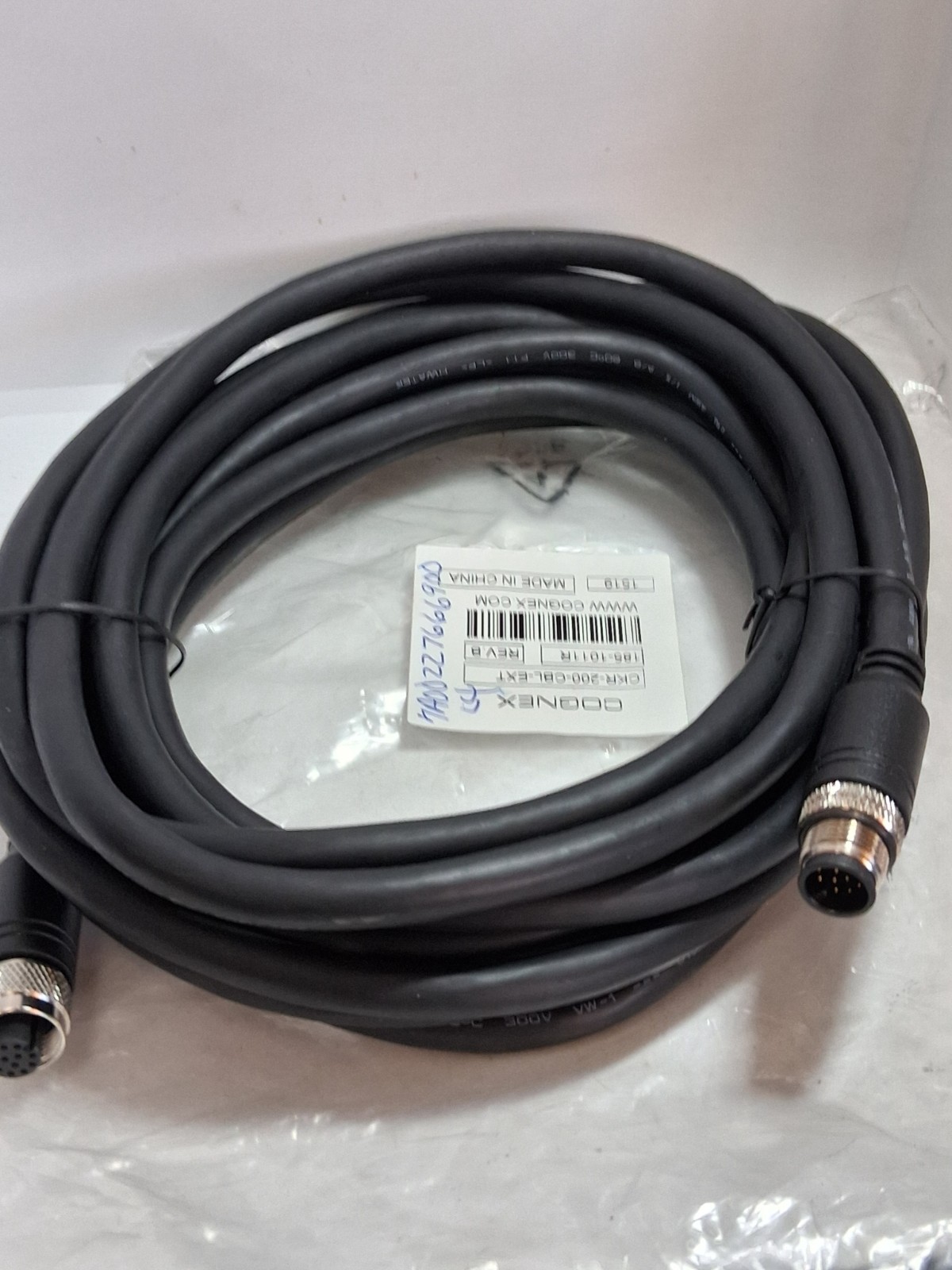 COGNEX CKR-200-CBL-EXT CONNECTING CABLE 6M 12 PIN MALE AND FEMALE NIB