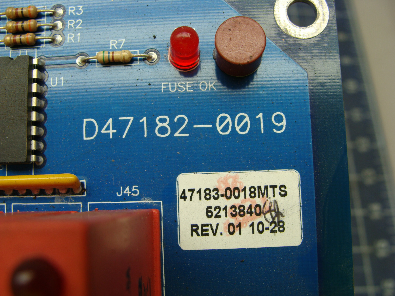 WEIGH-TRONIX D47182-0019, 47183-0018MTS REV 01 CIRCUIT BOARD