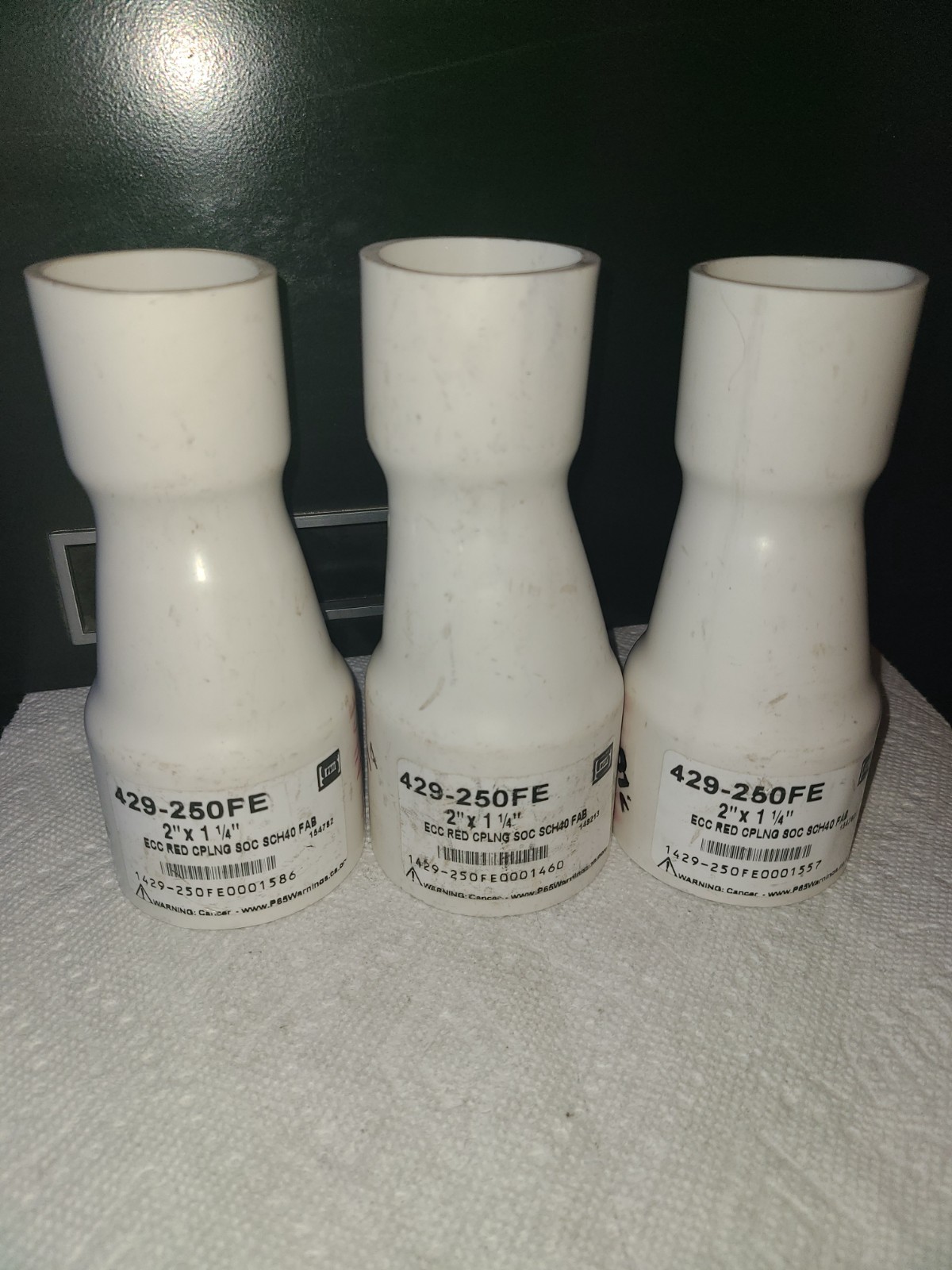 Spears 429-250FE 2 X 1-1/4 PVC ECCENTRIC REDUCER COUPLING SOC SCH40