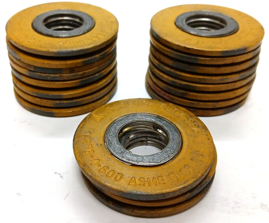 GARLOCK FLEX SEAL 1/2″ 3-4-600 ASME B16.20 LOT OF 19 CD 304 FG
