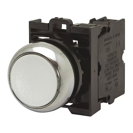 Eaton M22-Dl-W-K11-W Illuminated Push Button, 22.5 Mm, 1No/1Nc, White