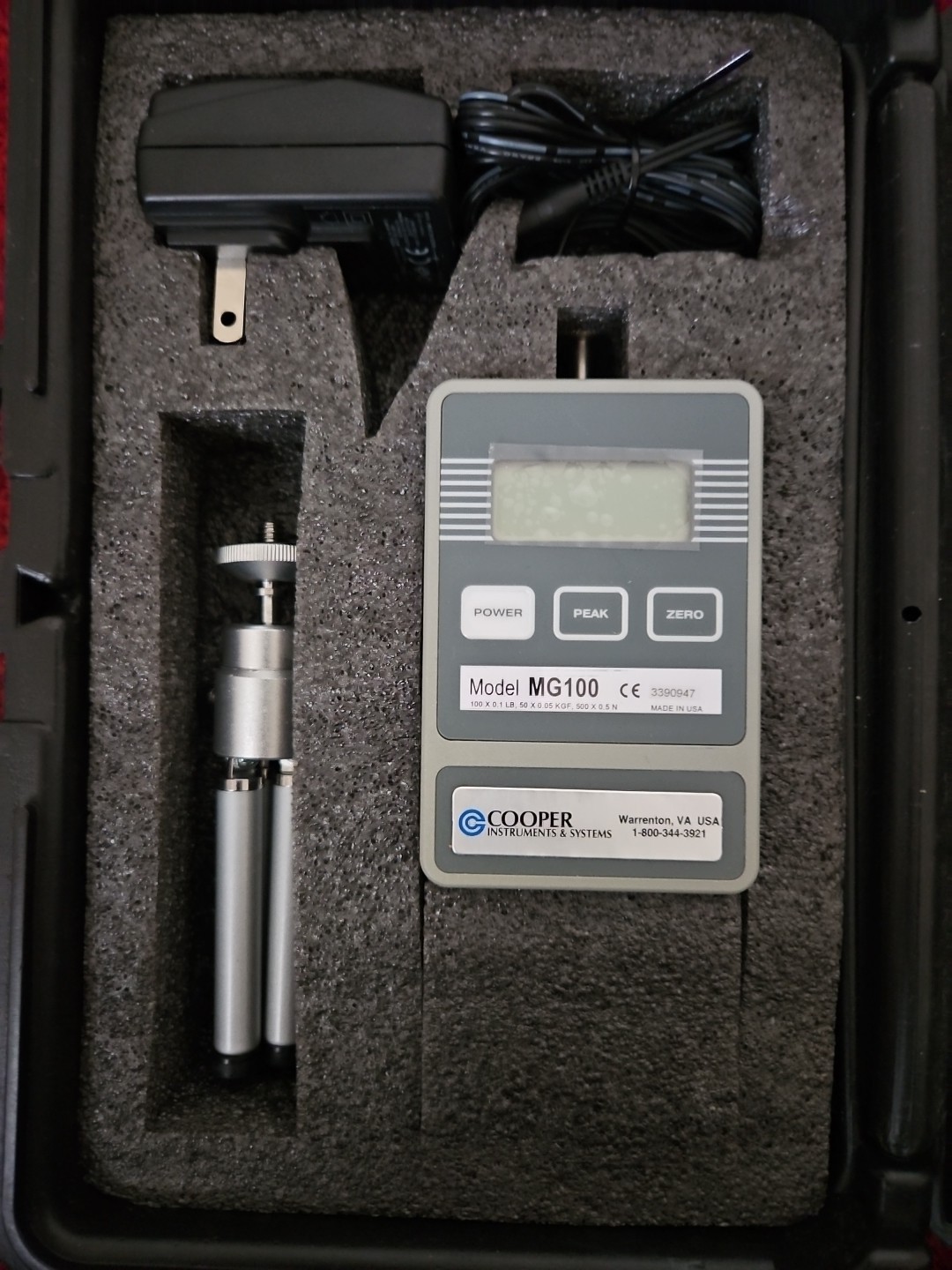 Mark-10 MG100 Digital Force Gauge 100lb + Carry Case & Tripod