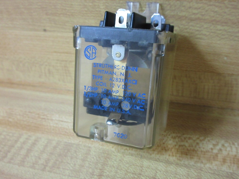 Struthers Dunn A283XAXC1-12V DC Relay A283XAXC1-12VDC