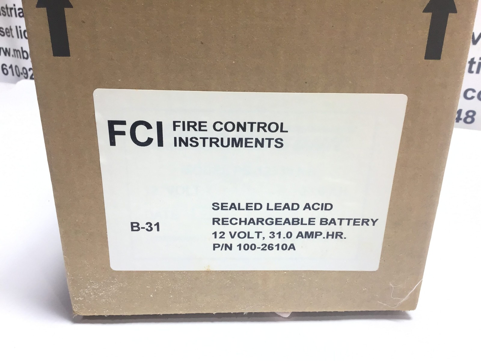 FCI 100-2610A 31 AH Lead Acid Battery Sealed Rechargable