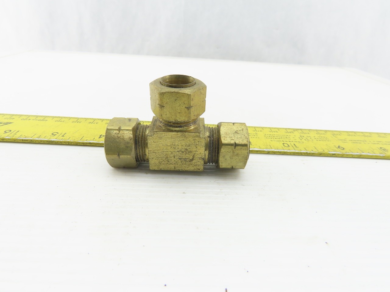 1/2″ Tube OD Brass Compression Union Tee Lot Of 5