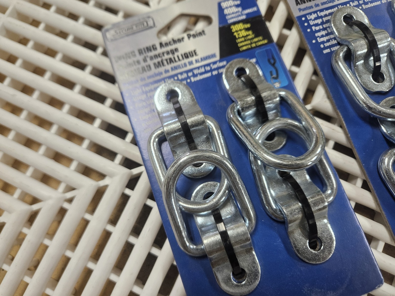 Secure-Tite 62004 Wing Ring Anchor Point 900lb Cap Zinc Steel (Lot of 12)