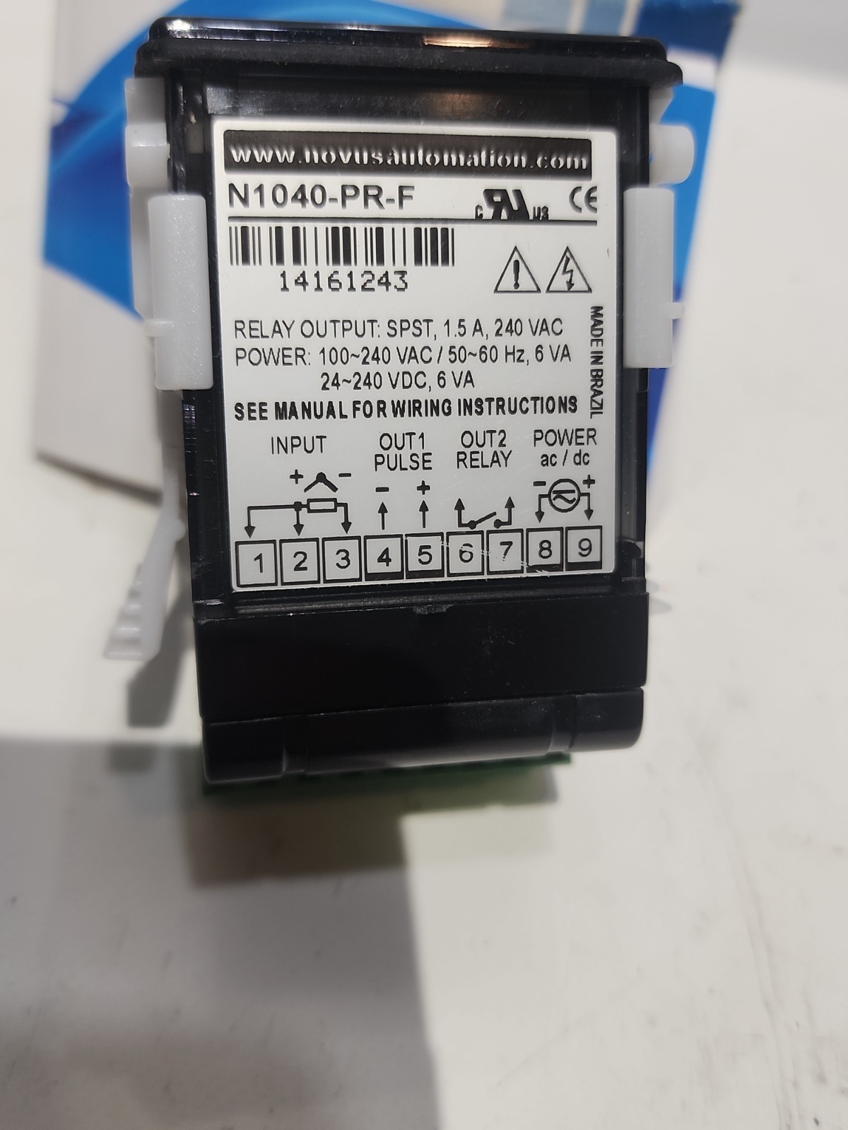 NOVUS N1040-PR-F Temperature Controller