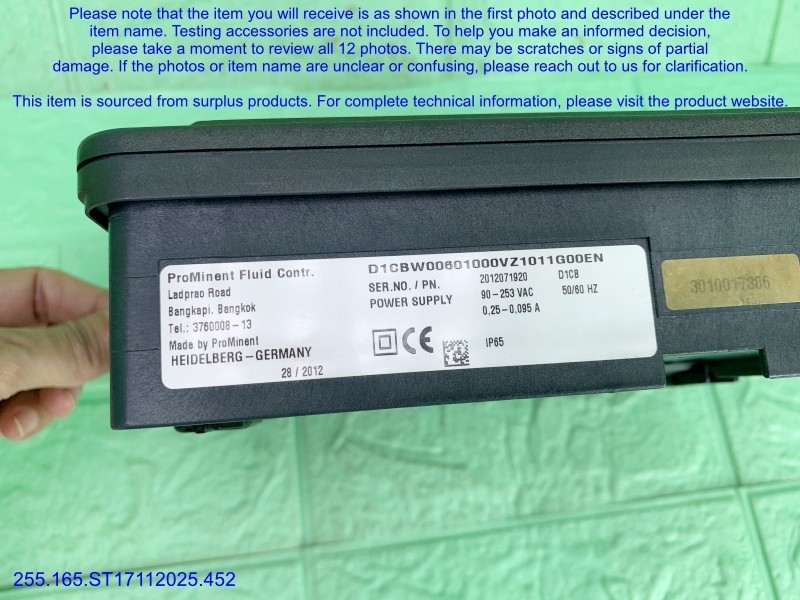 ProMinent D1CB W0060 1000VZ Controller as in photos, sn:9410, SALE