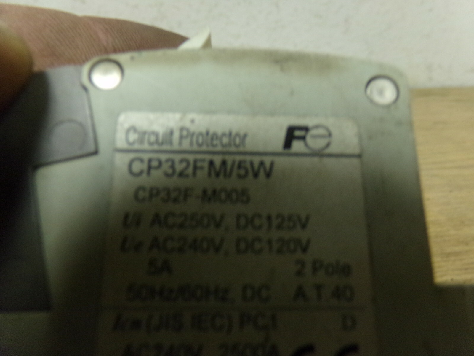 Fuji Electric CP32FM/5W Circuit Protector *FREE SHIPPING*