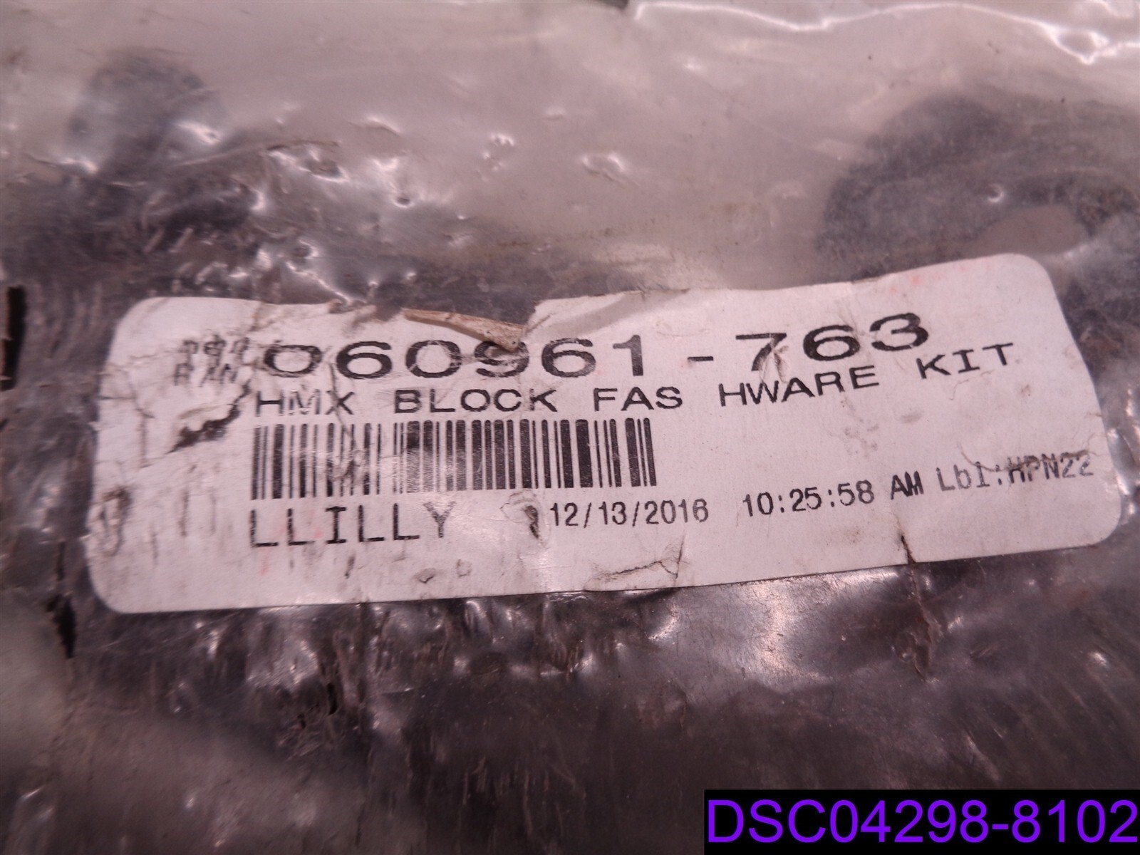 HMX Block Fas Hardware Kit 060961-763