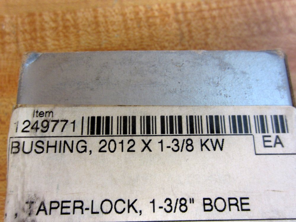 Dodge 1249771 Taper-Lock Bushing 2012×1-3/8 KW W/O Set Screw