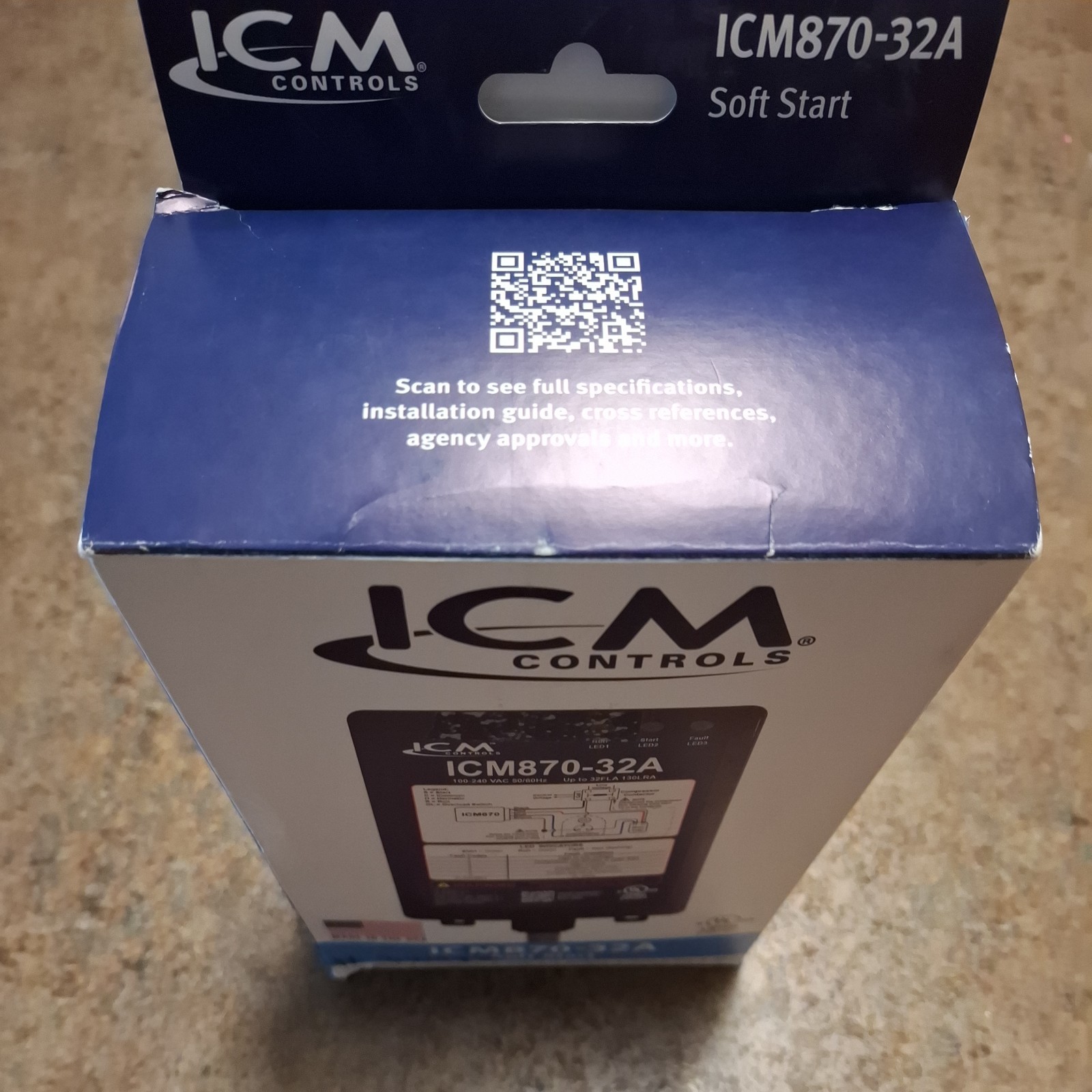 ICM Controls ICM870-32A Soft Starter w/ built-in start capacitor New – Open Box