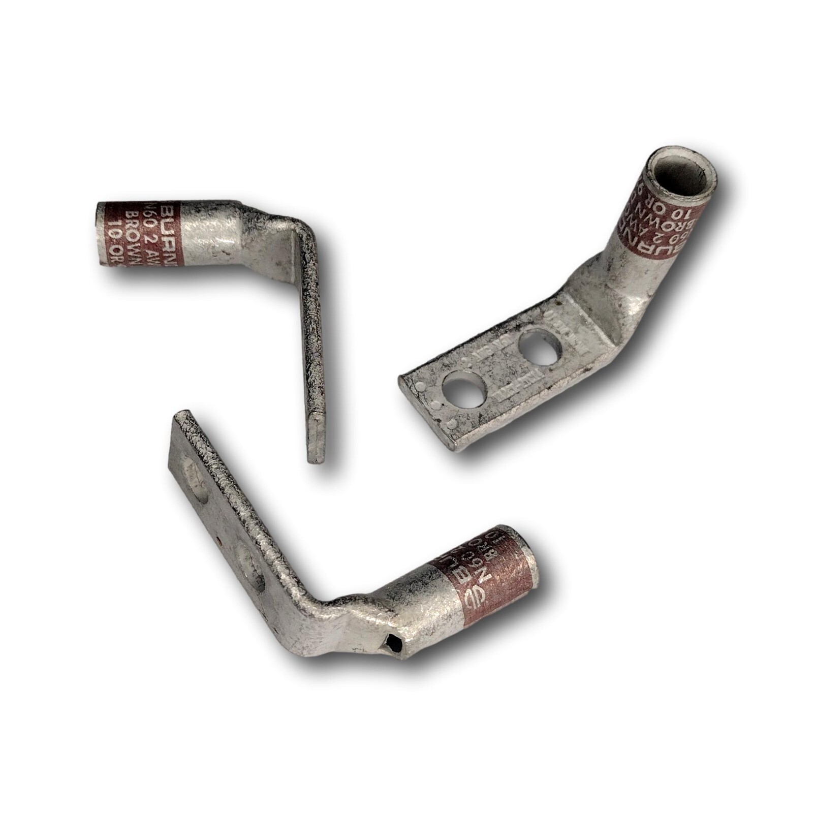 Burndy N60 2 AWG Brown Crimp Connectors (10 or 97)