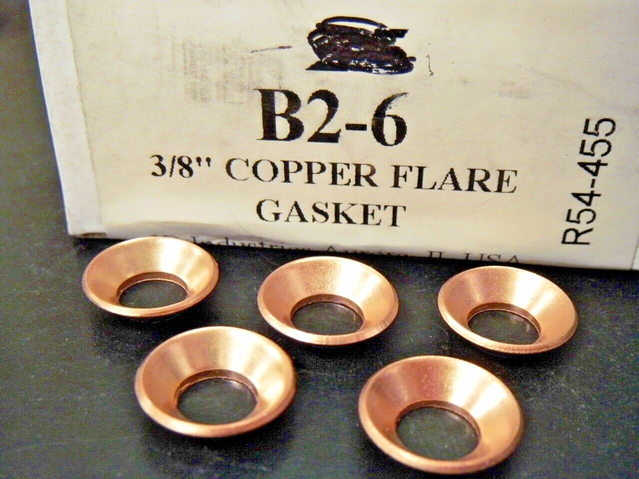 Just Better JB B2-6 Copper 3/8″ (M25) Flare Gasket Qty = 5