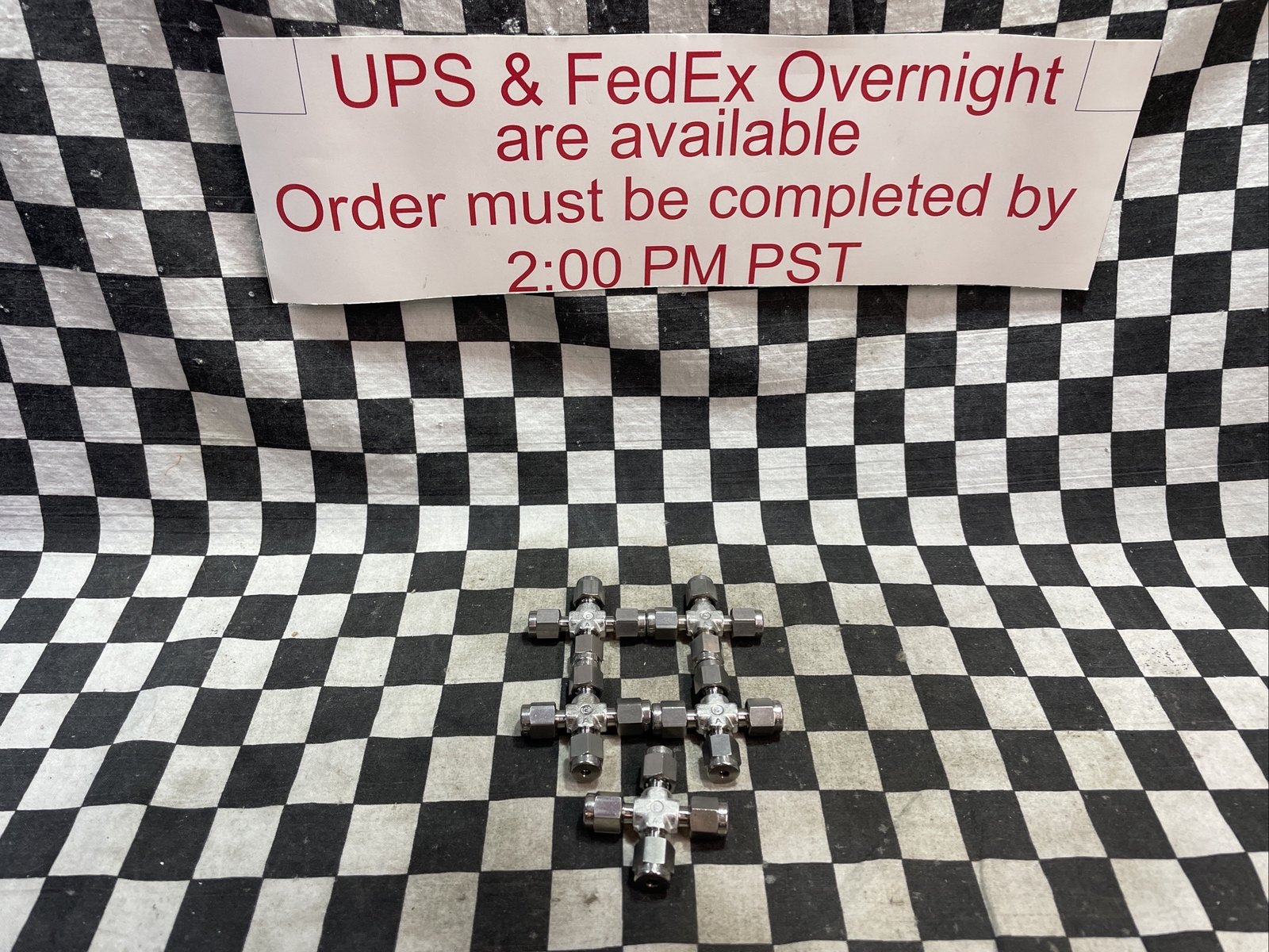 SWAGELOK SS-200-4, SS2004, CROSS UNION 1/8″, LOT OF 5 SHIPSAMEDAY #1326V32