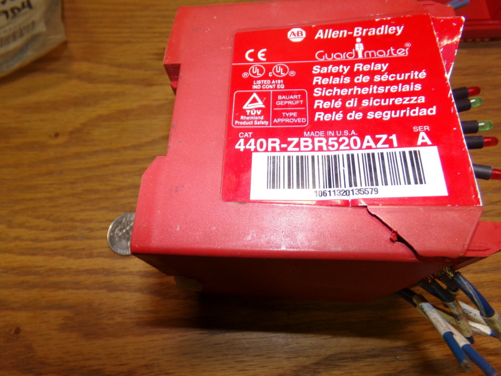 Allen Bradley 440R-ZBR520AZ1 Series A Safety Relay *FREE SHIPPING*