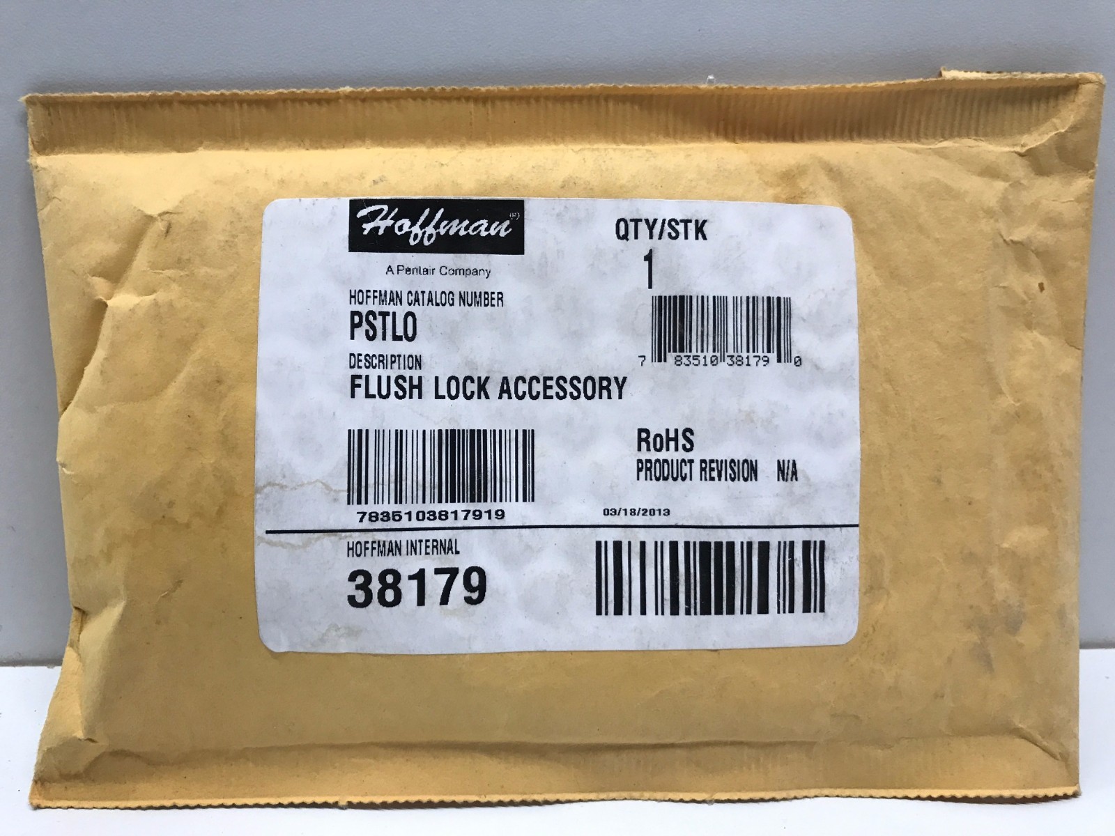 NEW IN SEALED FACTORY PKG! HOFFMAN FLUSH LOCK ACCESSORY KIT PSTLO PSTL0
