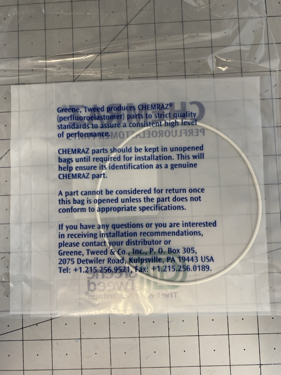 Chemraz O-Ring AS-568A-161 CPD 513 PN: 9161-SC513
