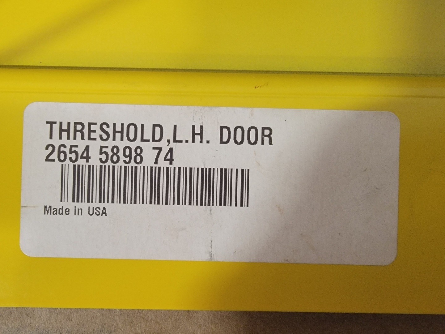 SURPLUS NEW EPIROC 2654589874 LH Door Threshold – Heavy Machinery