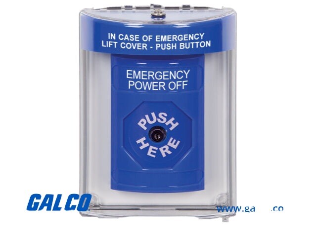 Safety Technology International SS2440PO-EN Emergency Power Off Push – Blue