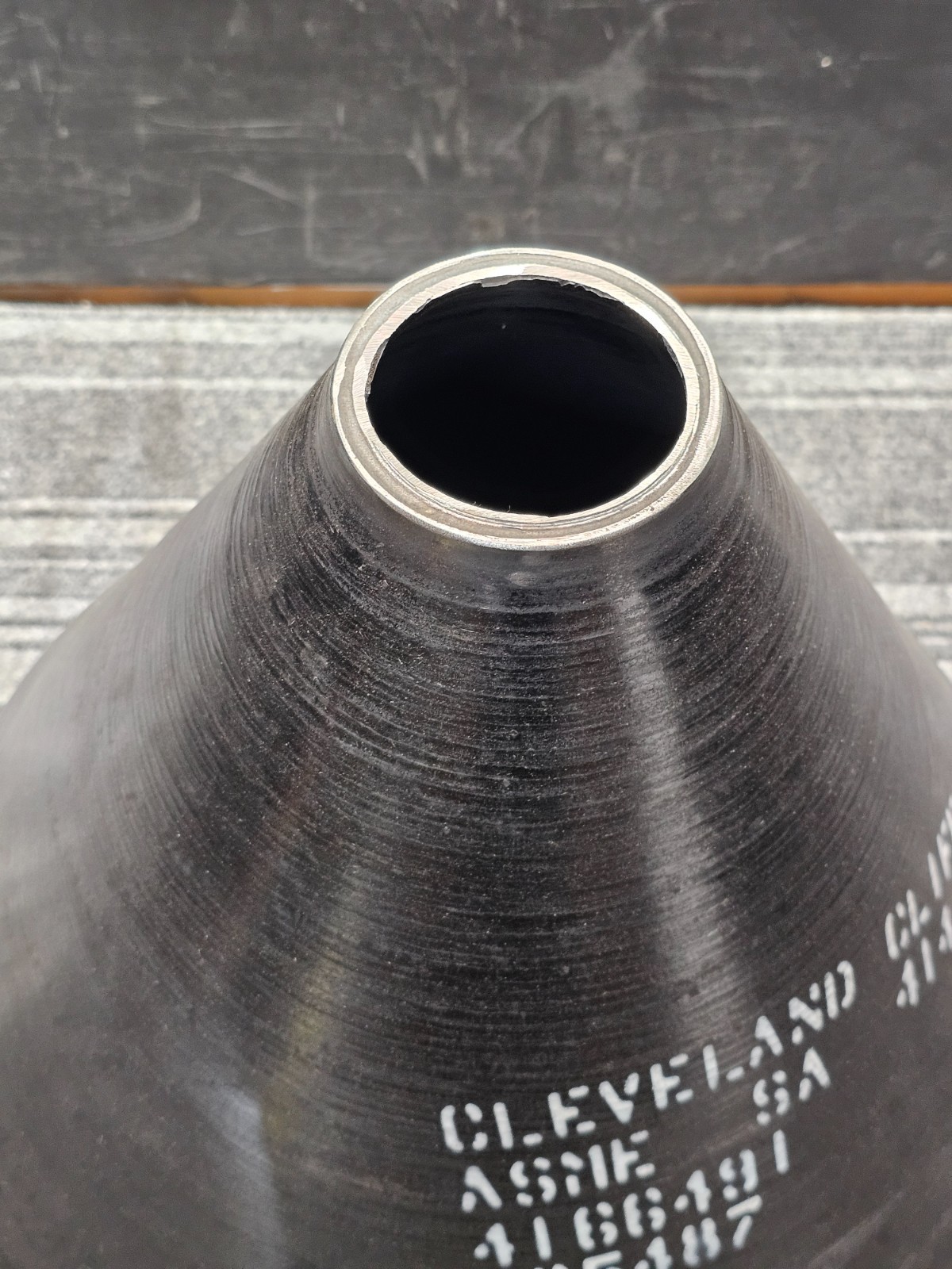 Cleveland-Cliffs 4166491 865487 ASME SA 14″ x 13-1/4″ Conical Head, Black
