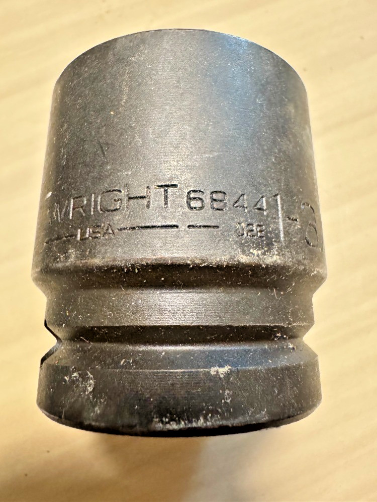Wright Tool 6844 – 3/4Inch Drive 6 Point Regular Impact Socket – 1-3/8 Inch USA